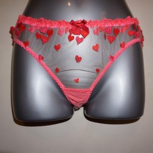 Agent Provocateur Cupid brief with hearts size M or L NWT
